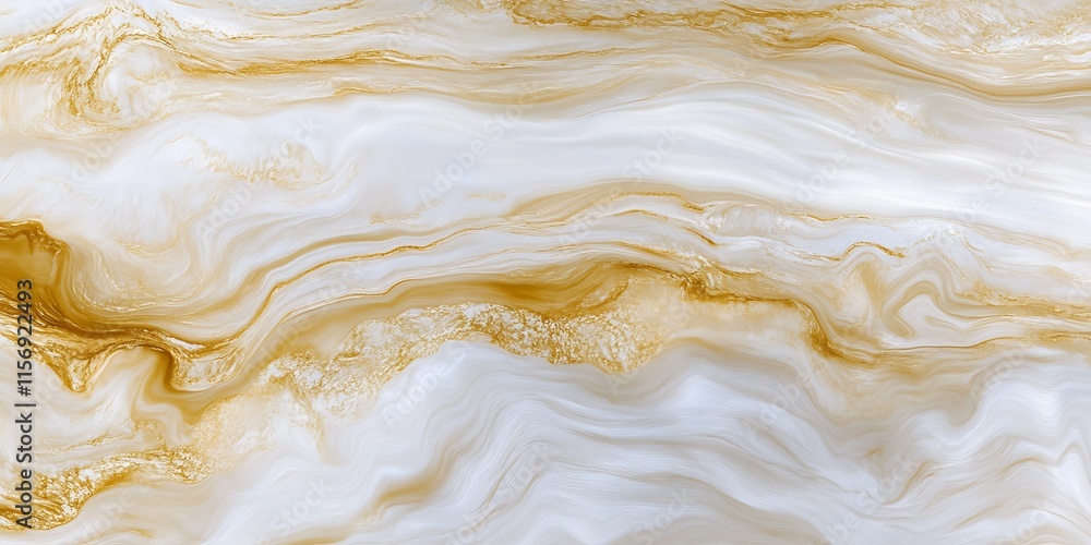 Obraz premium Abstract gold and white marble texture. (3)