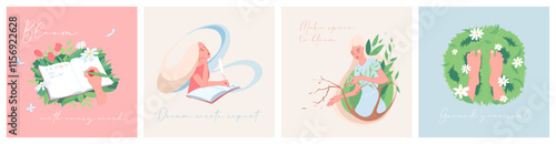 Inspirational Self-Love Cards with Quotes