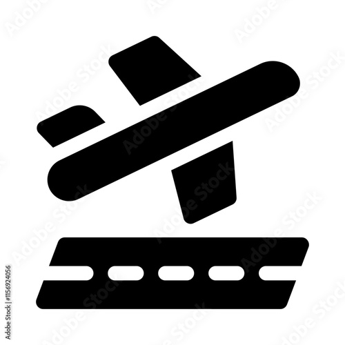 Takeoff glyph icon