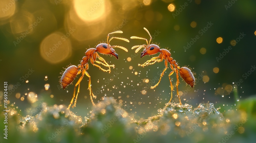 Ants Duel: A Macro Photography Masterpiece Ants Duel: A Macro Photography Masterpiece