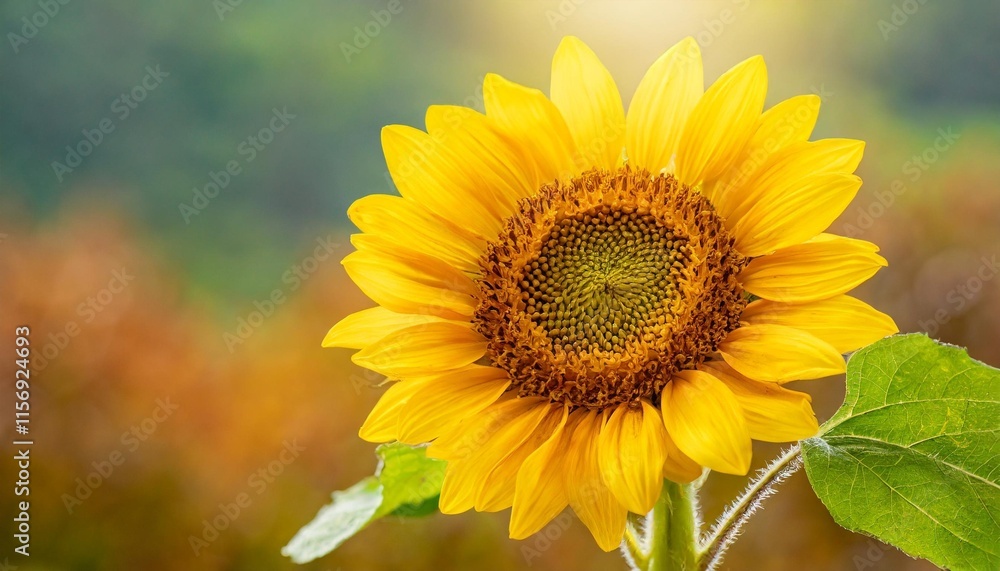 Yellow sunflower with intricate texture and bright background Yellow sunflower with intricate texture and bright background