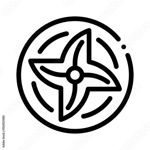 Airflow line icon