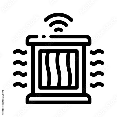 Airflow line icon