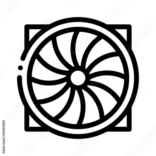 Blower line icon