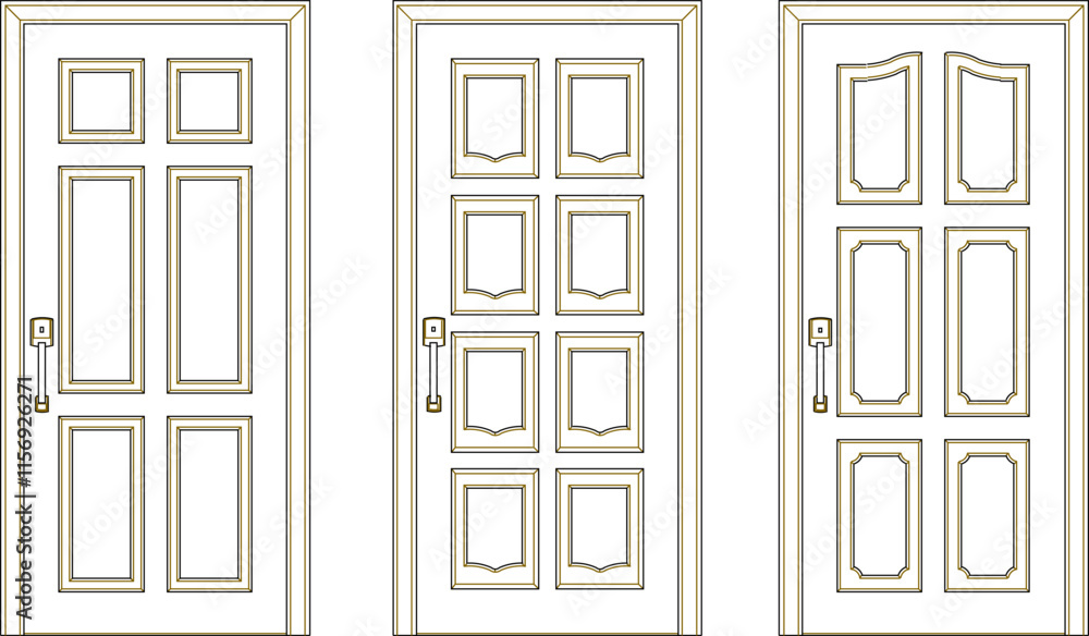 vector sketch illustration of the silhouette of a modern classic vintage ethnic traditional wooden door furniture design with lots of carvings.eps vector sketch illustration of the silhouette of a modern classic vintage ethnic traditional wooden door furniture design with lots of carvings.eps
