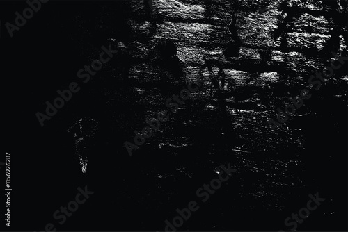 Dark Grunge Texture with Subtle Highlights for Abstract and Industrial Designs