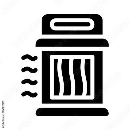 Airflow glyph icon