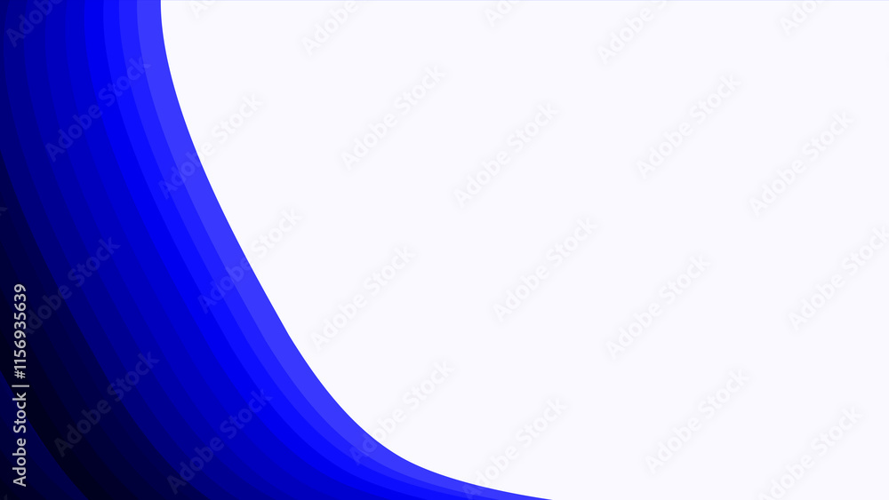 Obraz premium Blue glowing shapes with white space simple abstract presentation background