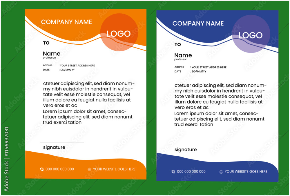 Abstract Letterhead Design Modern Business Letterhead Design Template Abstract Letterhead Design Modern Business Letterhead Design Template