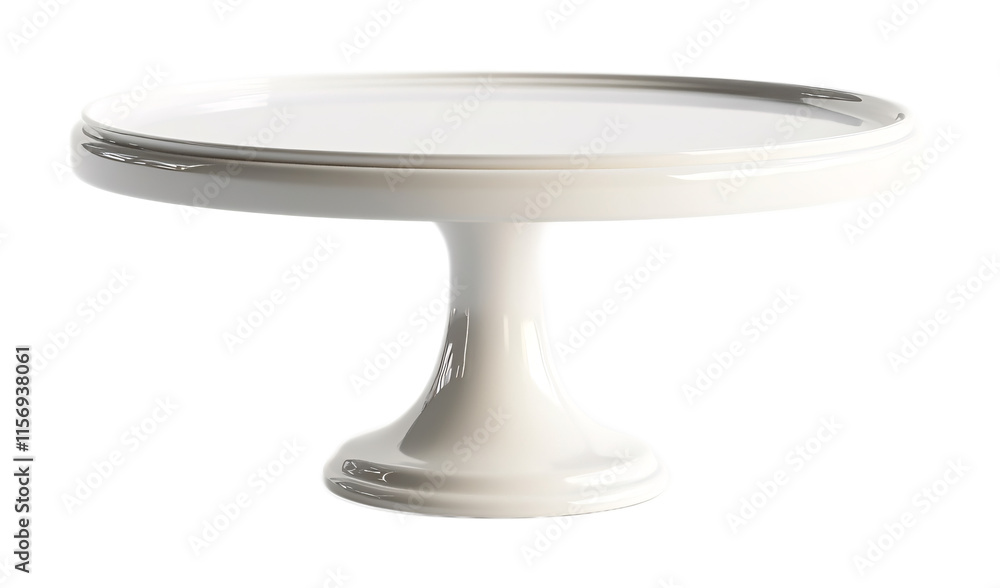 Cake Stand Lid for Freshness - Isolated on White Background Cake Stand Lid for Freshness - Isolated on White Background