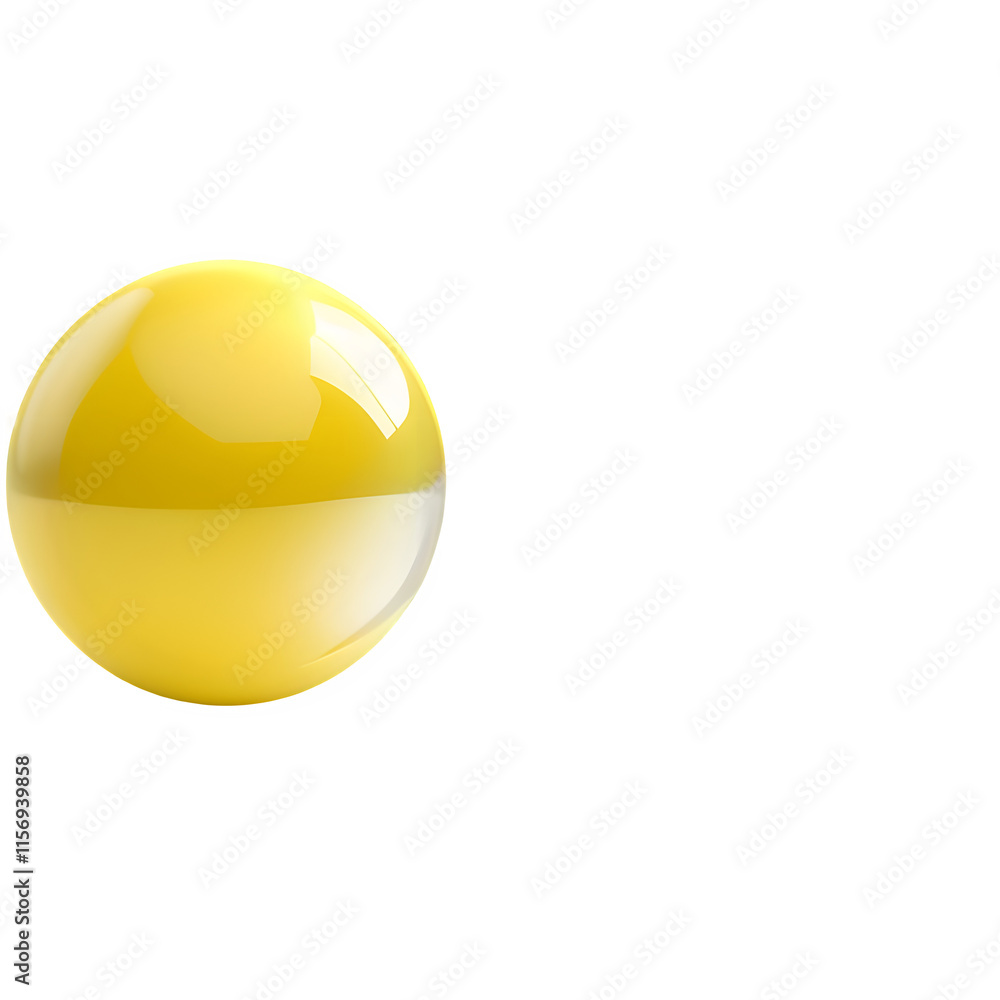 Smooth 3D Yellow Sphere on Transparent Background Ideal for Digital Design and Creative Graphics Smooth 3D Yellow Sphere on Transparent Background Ideal for Digital Design and Creative Graphics
