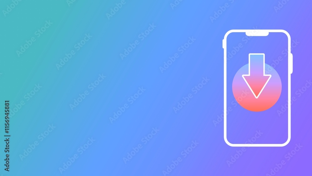 Smartphone technology download data information background Smartphone technology download data information background