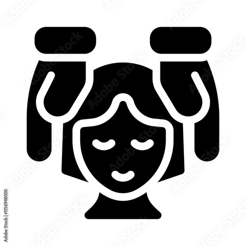 Spa glyph icon