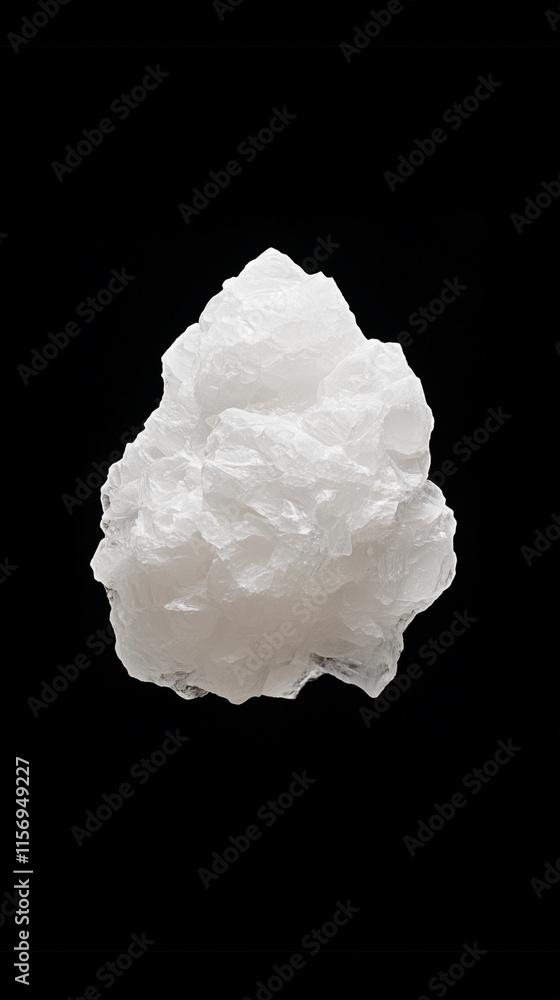 Selenite Cluster on Black Background Selenite Cluster on Black Background
