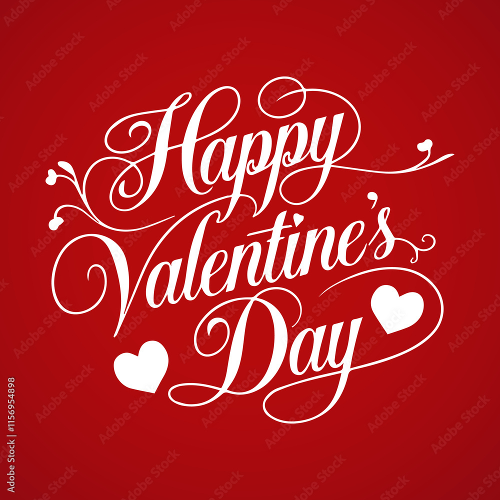 Happy Valentines Day greeting card. Calligraphic design for print cards, banner, poster Hand drawn text lettering for Valentines Day with hearts shape Vector illustration isolated on white background. Happy Valentines Day greeting card. Calligraphic design for print cards, banner, poster Hand drawn text lettering for Valentines Day with hearts shape Vector illustration isolated on white background.