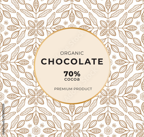 Cocoa bean illustration. Vintage style design template. chocolate cocoa beans. Vector illustration