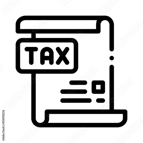 tax line icon