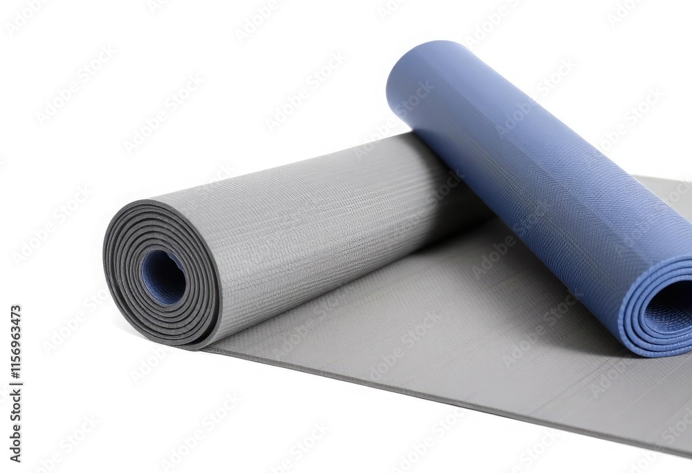 Yoga mat with isolated on white background Yoga mat with isolated on white background