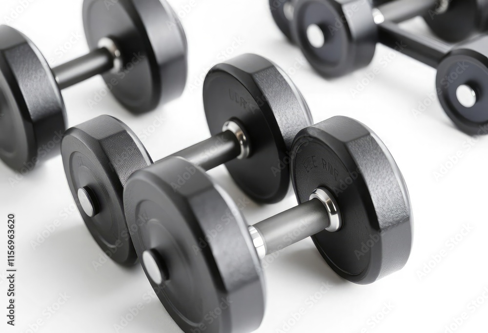 Dumbbells with isolated on white background