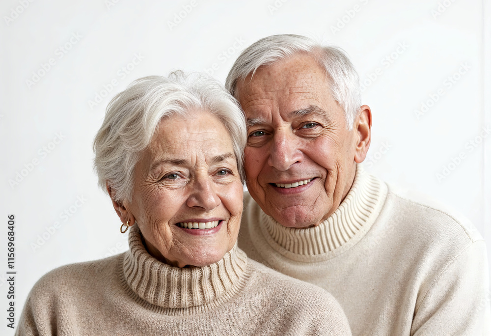 Beautiful Elderly Woman And Man 60 Years Old In Warm Lights On The Background Beautiful Elderly Woman And Man 60 Years Old In Warm Lights On The Background