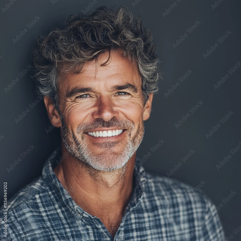 Smiling man captured in portrait. Smiling man captured in portrait.