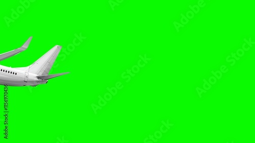 airplane in the sky Green Screen background video