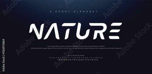 Sport modern italic alphabet fonts and number. Typography, abstract technology, fashion, digital, future creative logo font. vector illustration