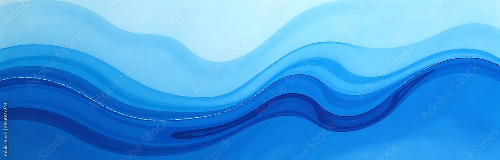 The Painting Features Blue Smooth Abstract Lines As A Background Created Using E Techniques To Produce Unique Patterns. 00003 The Painting Features Blue Smooth Abstract Lines As A Background Created Using E Techniques To Produce Unique Patterns. 00003
