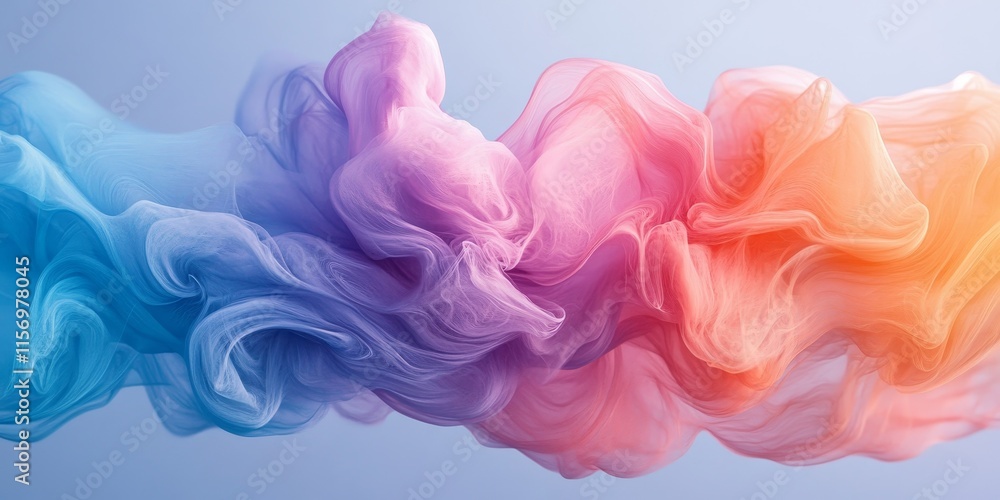 Soft Fluid Color Design, Generative AI Soft Fluid Color Design, Generative AI