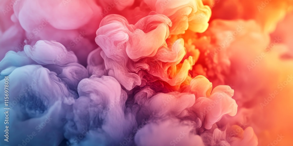 Fototapeta premium Soft Fluid Color Design, Generative AI