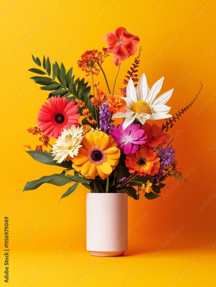 Vibrant Summer Bouquet - Colorful flowers, summer blooms, bright vase, cheerful arrangement, floral delight. Vibrant Summer Bouquet - Colorful flowers, summer blooms, bright vase, cheerful arrangement, floral delight.