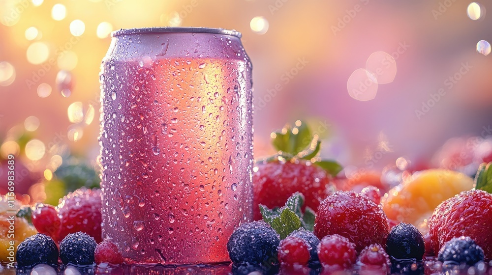 Refreshing Berry Blast: A Sparkling Summer Beverage Refreshing Berry Blast: A Sparkling Summer Beverage