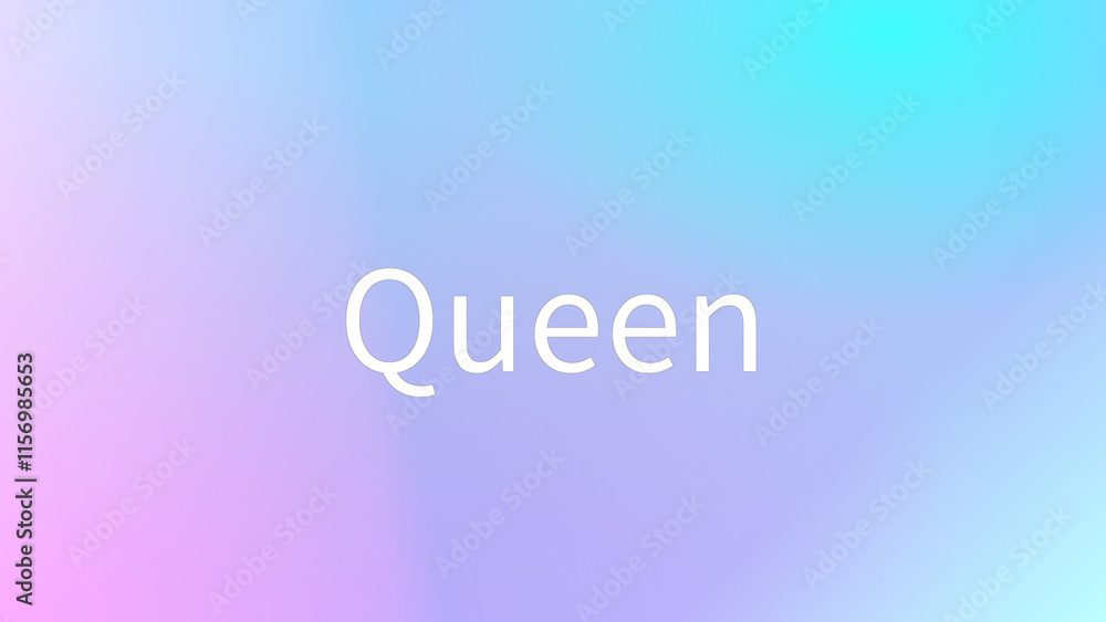 Queen のグラデーション背景イラスト Queen のグラデーション背景イラスト
