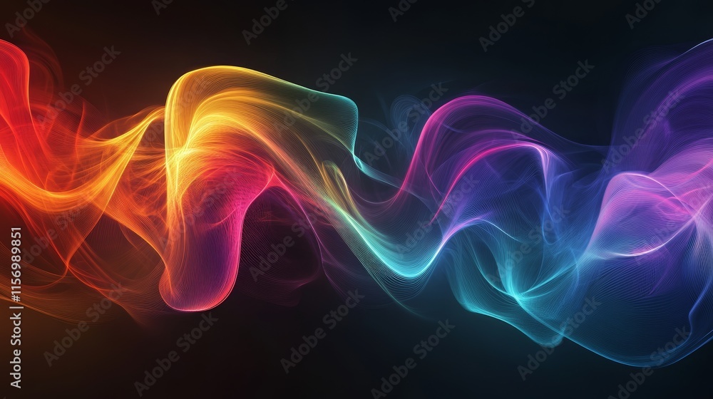 Abstract colorful smoke wave background Abstract colorful smoke wave background