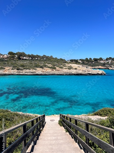 Platja de Cala Mendia, Majorka, Hiszpania