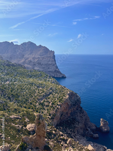 Panoràmica cap al de Cap Formentor, Majorka, Hiszpania