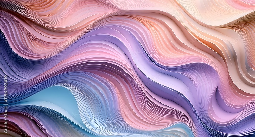 Obraz premium An abstract background flowing in light pastel tones
