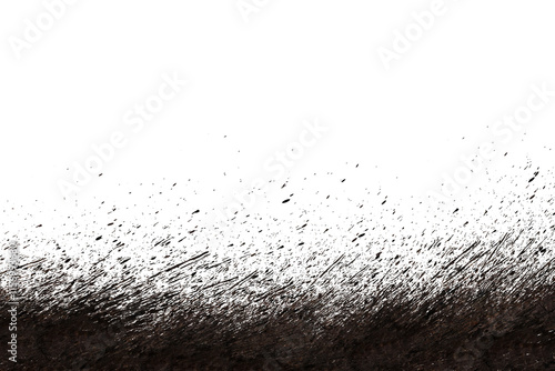 Foto mud splash isolated transparency background.