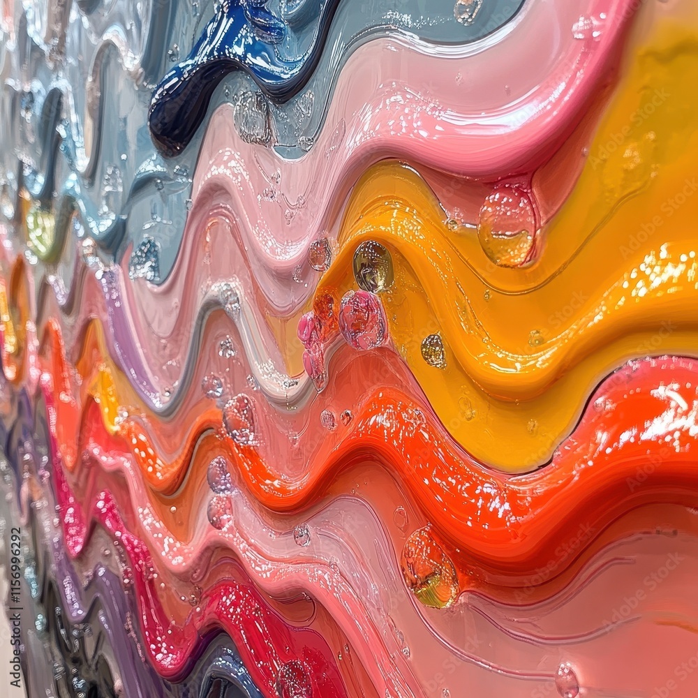 Kaleidoscopic streams feature fluid shapes with vibrant color transformations for psychedelic posters Kaleidoscopic streams feature fluid shapes with vibrant color transformations for psychedelic posters