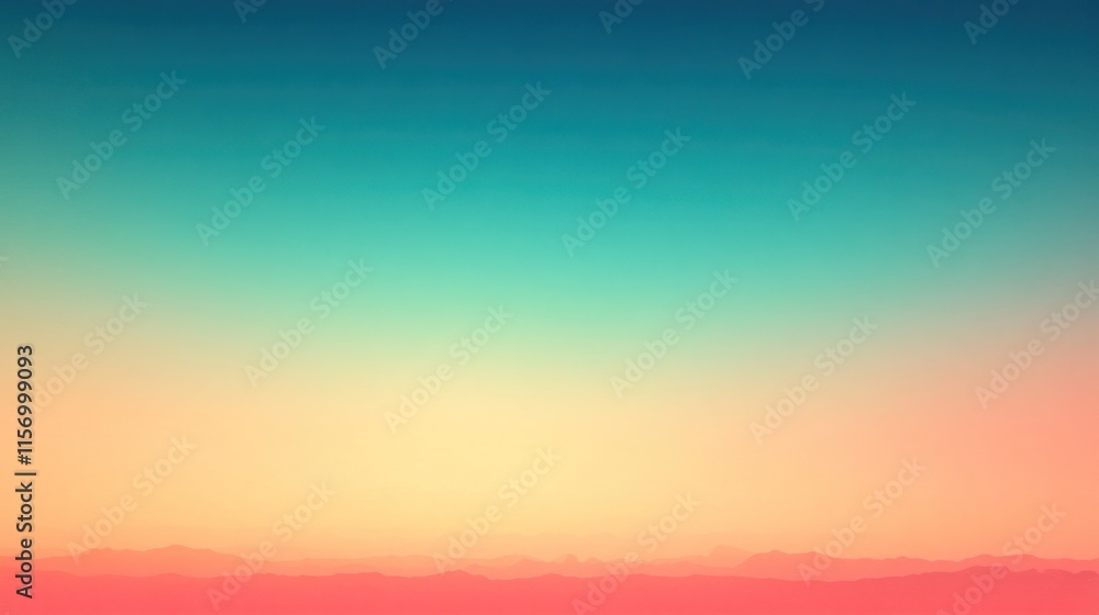 Colorful gradient sky at sunset over mountains. Colorful gradient sky at sunset over mountains.