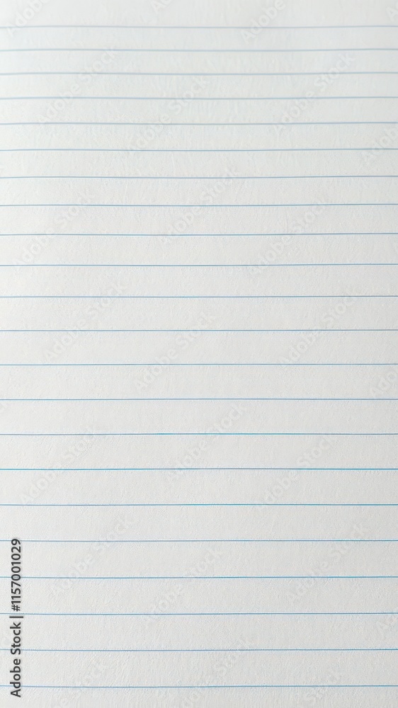 Close-up of ruled notebook paper, showing lines and texture, abstract, close-up Close-up of ruled notebook paper, showing lines and texture, abstract, close-up