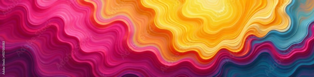 Fuchsia pink and yellow swirling patterns on a blurred grainy background, colorful abstract art, visual effect, design element Fuchsia pink and yellow swirling patterns on a blurred grainy background, colorful abstract art, visual effect, design element