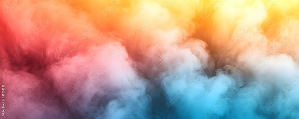 Fototapeta premium Abstract Colorful Smoke Background Illustration