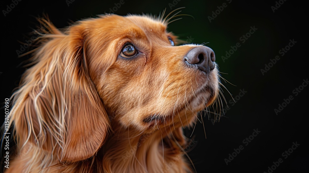 dog isolated on black background dog isolated on black background