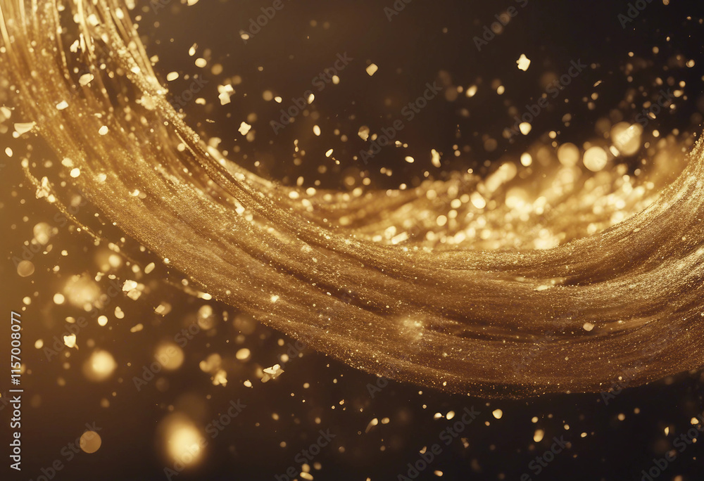 Abstract luxury swirling gold background with gold particles Christmas Golden light shine particles Abstract luxury swirling gold background with gold particles Christmas Golden light shine particles