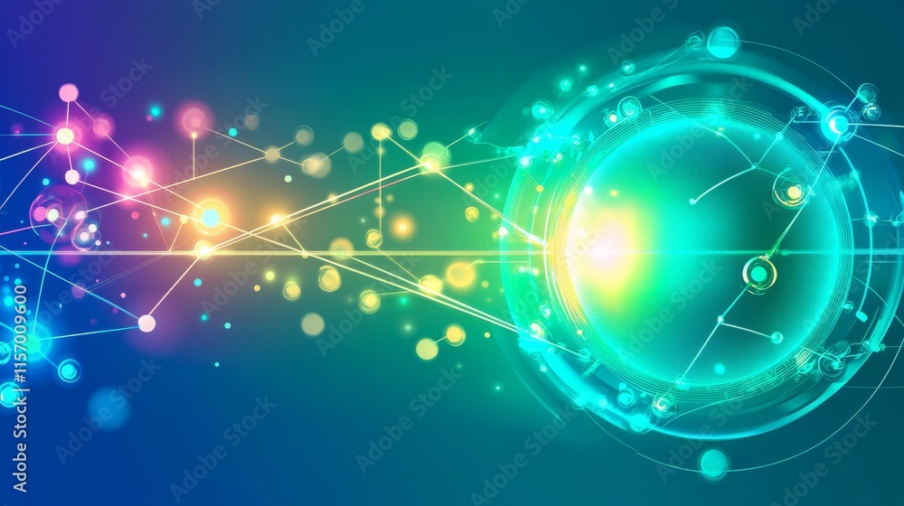 Obraz premium Abstract design with vibrant light patterns.