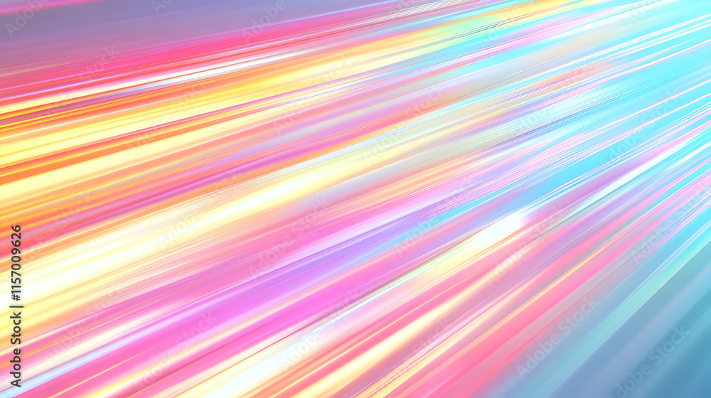Obraz premium Pastel Rainbow Abstract Background Illustration