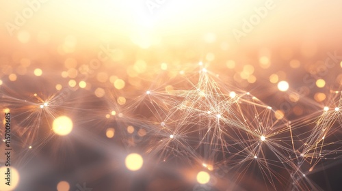 Abstract digital light background with sparkle effect.