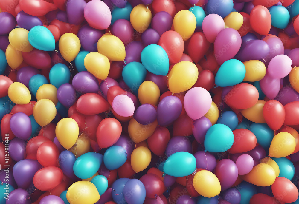 Colorful balloons isolated on transparent background cutout Colorful balloons isolated on transparent background cutout