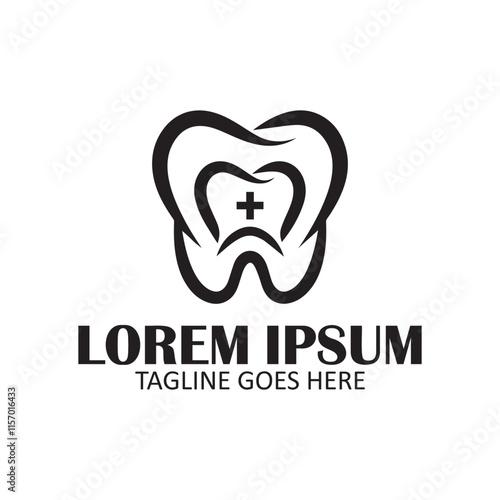 Dental logo on white background